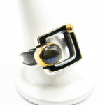 Inel din argint cu labradorit - stil Art Deco - i120E32F - imagine 4