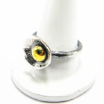 Inel reglabil din argint fara pietre - stil vintage - Olga - i145F23F - imagine 3