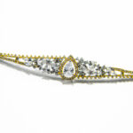 Bratara din argint cu cristale zirconia - stil vintage - Unicat - B160A19F