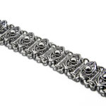 Bratara din argint fara pietre - stil bizantin - B160A17D