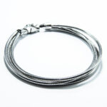 Bratara fashion din argint rodiat - 3 randuri - B210A39F