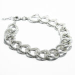 Bratara fashion din argint simplu - zale dantelate - B180A70D