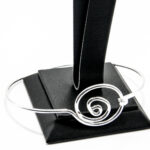 Bratara fixa din argint - stil fashion - Spirala - B140Y-9