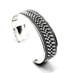 Bratara fixa unisex din argint - stil vintage - B221Y60DX