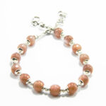 Bratara handmade unicat din argint cu piatra soarelui - stil vintage - B135HM27GX