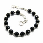 Bratara handmade unicat din onix si argint - Cella - B100HM42C
