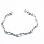 Bratara stil fashion din argint fara pietre - Ilona - B210A52F