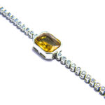 Bratara Tennis din argint cu zultanit si pietre zirconiu - stil fashion - B190E17F