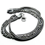 Bratara unisex din argint - stil vintage - model bizantin - Unicat - B160A46G