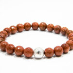 Bratara pe elastic din argint si piatra soarelui - HM0618E