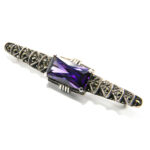 Brosa stil fashin din argint 925 marcasite si cristale - BR110A3B