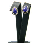 Cercei din argint cu lapis lazuli - stil vintage - K266Y60D-3