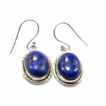 Cercei din argint cu lapis lazuli - stil vintage oriental - K229Y28EX
