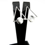 Cercei din argint fara pietre - stil fashion - Alma - C110A-104