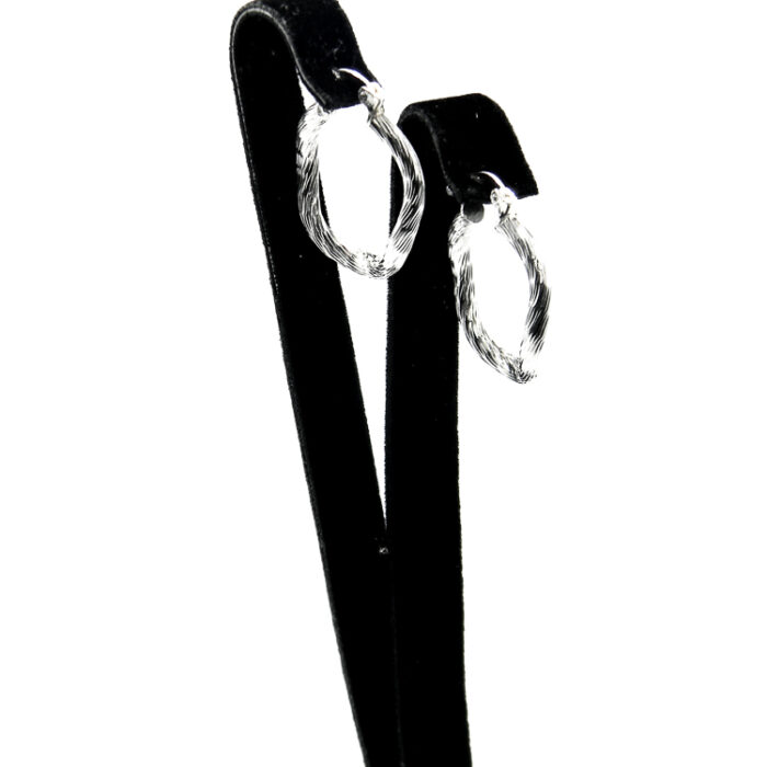 Cercei din argint fara pietre - stil fashion - Cecilia - K170A57C - imagine 4