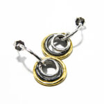 Cercei din argint si bronz - stil vintage - Ioana - K210F6G