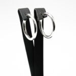 Cercei din argint simplu - stil fashion - Cercuri - K170A71D