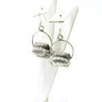 Cercei unicat din argint fara pietre - stil vintage - Louise - C120Y17