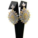 Cercei unicat din argint si pietre zirconiu - model bizantin - K160A13B