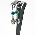 Cercei unicat handmade din argint si turcoaz - Theodora - K135HM115G