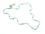 Colier choker handmade din argint cu turcoaz - Unicat - CL150F8F