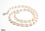 Colier unicat handmade din perle crem si argint - Coralia - HM0746X - imagine 5