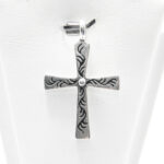 Cruciulita din argint fara pietre - model unisex - P160Y2B