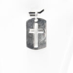 Cruciulita din argint fara pietre - model unisex - P245Y34EX