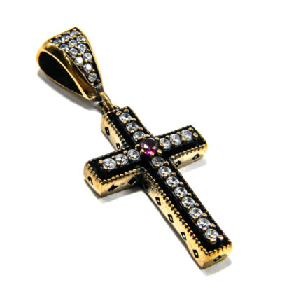 pandantiv argint unisex cruciulita latina