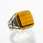 Inel barbatesc din argint cu ochi de tigru - stil oriental - i110B94D