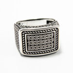 Inel barbatesc din argint fara pietre - model grecesc - i145Y76E