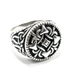 Inel barbatesc din argint fara pietre - stil vintage - Arthur - i120Y113F