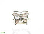 Inel din argint cu sidef - Fluture - stil fashion - i245Y120E - imagine 2
