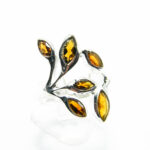 Inel din argint cu turmalina galbena - stil fashion - Andra - i240Y94G-2