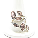 Inel din argint cu turmalina roz - stil fashion - Andra - i240Y94G-1