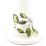 Inel din argint cu turmalina verde - stil fashion - Andra - i240Y94G-3