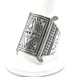 Inel din argint fara pietre - stil Art Deco - Andra - i130E44E-F