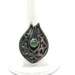 Inel model vintage din argint cu aventurin - stil oriental - i125E92G