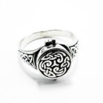 Inel Poison Rings din argint simplu - Mandala - i245Y63-1X