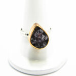 Inel reglabil din argint cu ametist - stil oriental - i150F63F