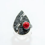 Inel reglabil din argint cu perla de Mallorca - stil vintage - Tatiana - i135E61GX