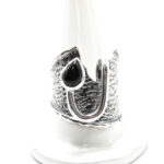 Inel unicat din argint si onix - stil vintage - i140E73C