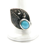 Inel unicat din argint cu turcoaz - stil vintage - i155F20E
