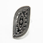 Inel unicat din argint fara pietre - stil vintage - Inel lung argint - i160Y31B