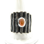 Inel unicat din argint cu carneol - stil vintage - Despina - i135E97E