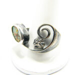 Inel unicat handmade din argint cu turcoaz natural - stil vintage - i145F90F