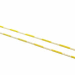 Lant bicolor din argint - model tubular - 40 cm - L180A14F