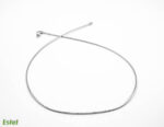 Lant de dama din argint 925 - model tubular semirigid - L265Y23B