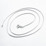 Lant tubular din argint - Snake - 50 cm - L210A52D