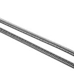 Lant tubular din argint patinat - model unisex - 65 cm - L120AZ20G